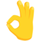 OK Hand emoji on Messenger